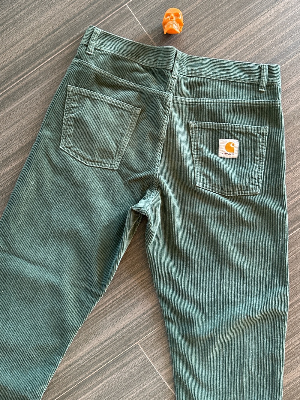 Carhartt WIP green corduroy pants 31
